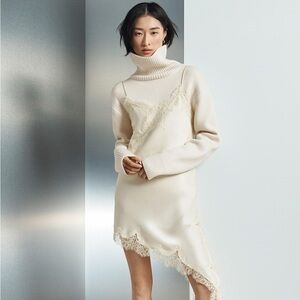 ZARA WOOL HIGH COLLAR JUMPER